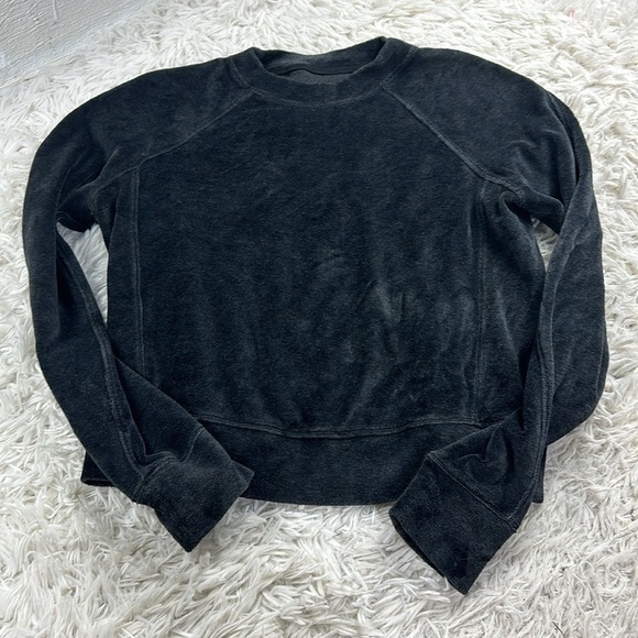 Lululemon Every Moment Crew Heathered Black - Picture 1 of 6